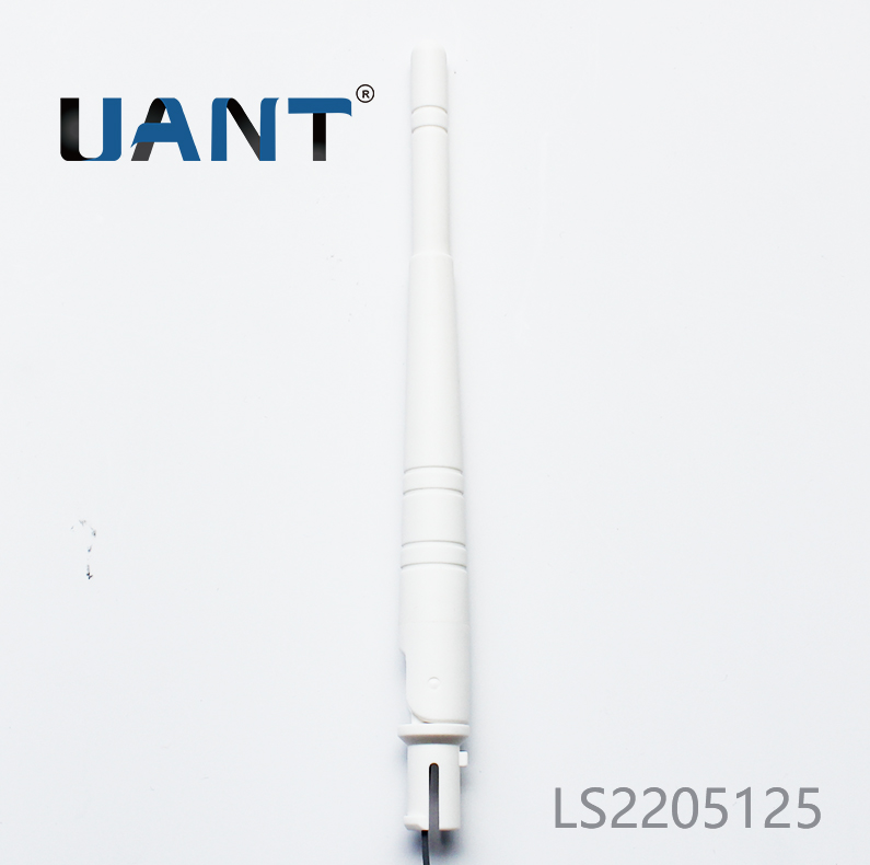 2.4G 六環白色出線天線，L=340mm+端子