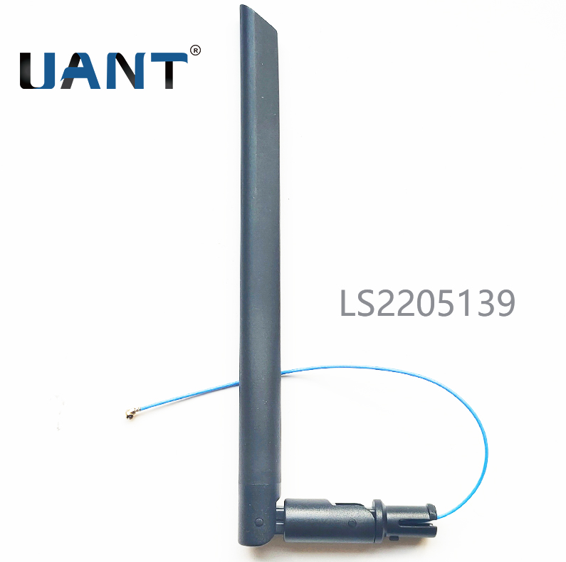 4G LTE龍泉?jiǎng)谏p轉(zhuǎn)折出線天線，L=150mm+端子