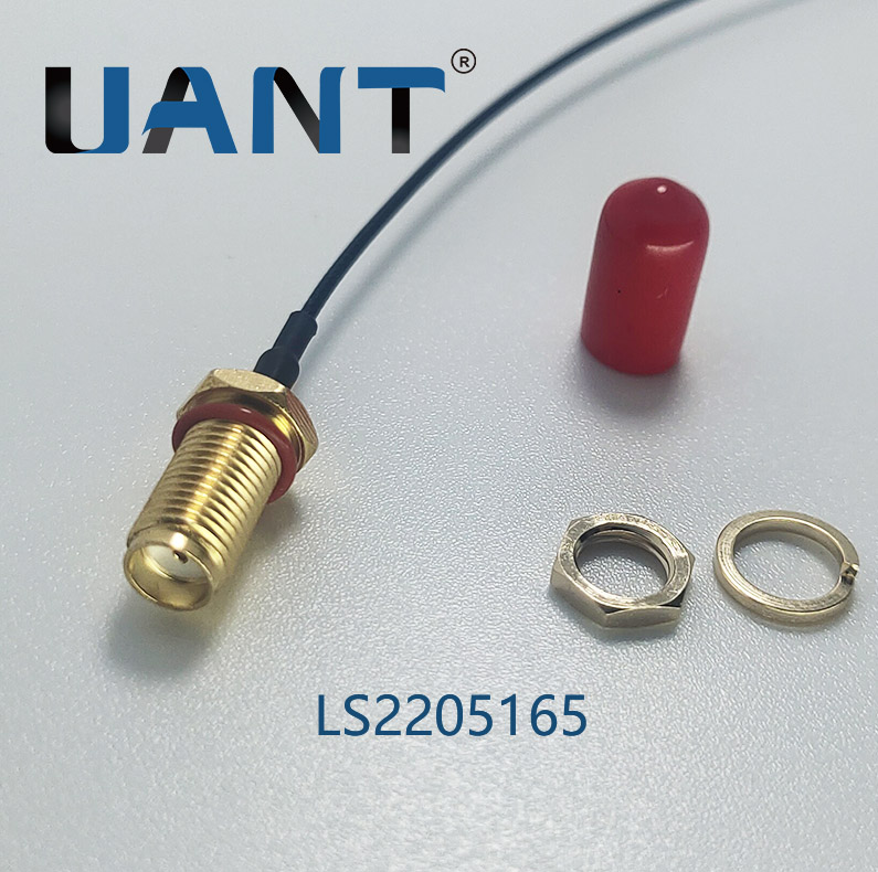 SMA R/A 公頭公針 TO SMA公頭公針,線長L=165mm（RG316棕色雙銀線）